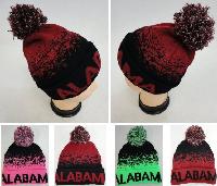 Knitted Hat with PomPom [ALABAMA] Digital Fade 